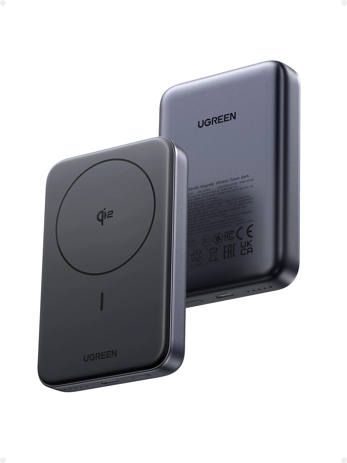 10000mAh 30W Qi2 Magnetic Wireless Power Bank